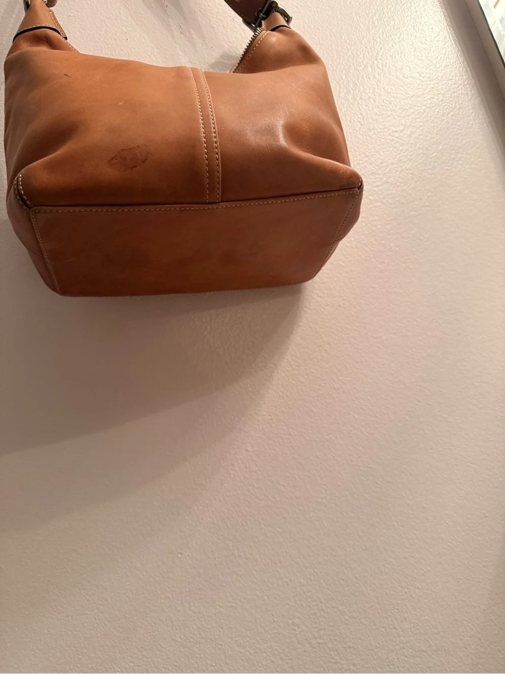 Coach Cognac Leather Hobo Shoulder Bag